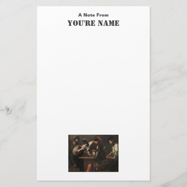 Cheats, kvicksilversoldat, uppspelningskort brevpapper (Framsida)