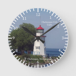 Cheboygan Crib Light-klocka Rund Klocka