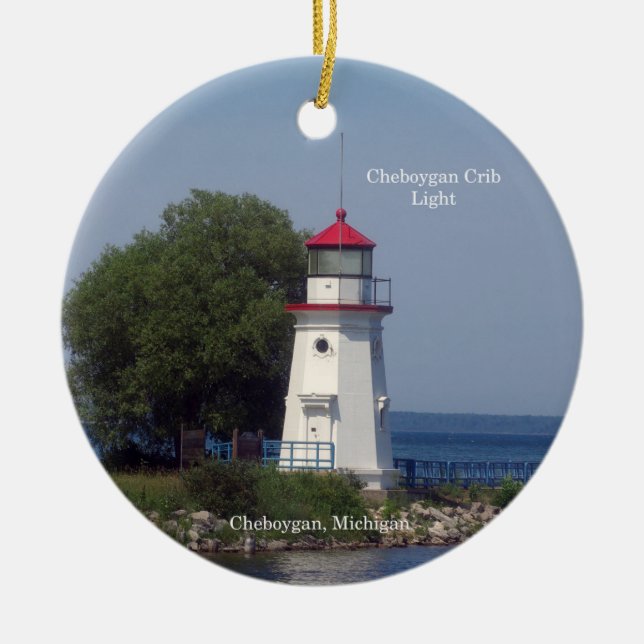 Cheboygan Crib Light-ornament Julgransprydnad Keramik (Framsidan)