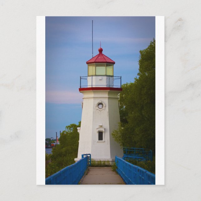 Cheboygan Lighthouse #6548 Vykort (Framsida)