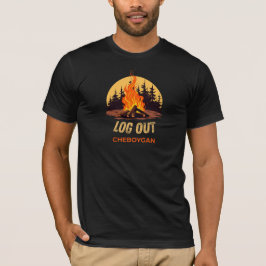 Cheboygan Michigan Läggerbål T Shirt