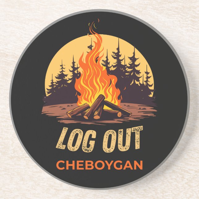 Cheboygan Michigan Läggerbål Underlägg (Framsidan)