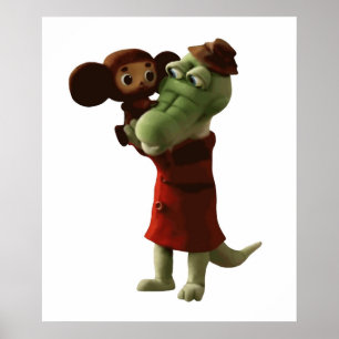 Cheburashka Gena Poster
