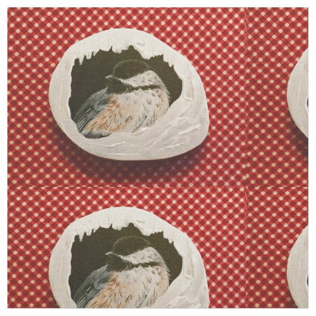 Check Chickadee Tyg (Närbild)