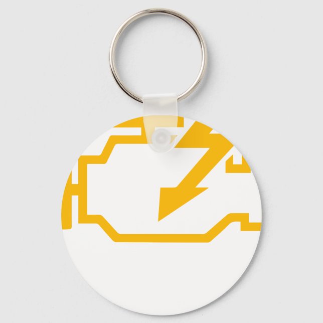 Check Engine Light Funny Mechanic Macanic Machanic Nyckelring (Framsida)