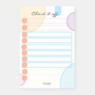 Check it off Notizblock Abhaken-Block Post-it Block