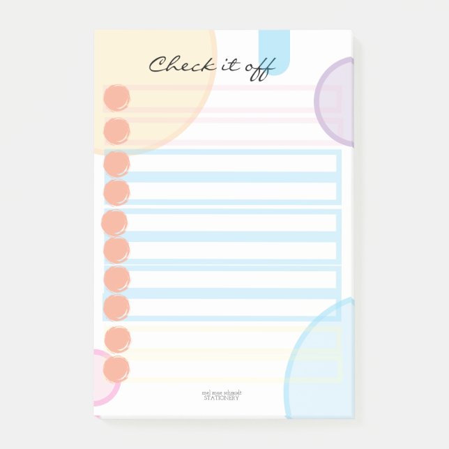 Check it off Notizblock Abhaken-Block Post-it Block (Framsida)