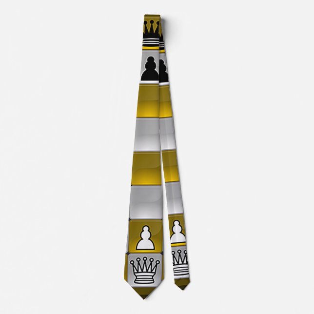 "Check Mate Chess Game" Neck Tie Slips (Framsida)