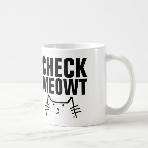 CHECK MEOWT Lustig cat kaffe koppar