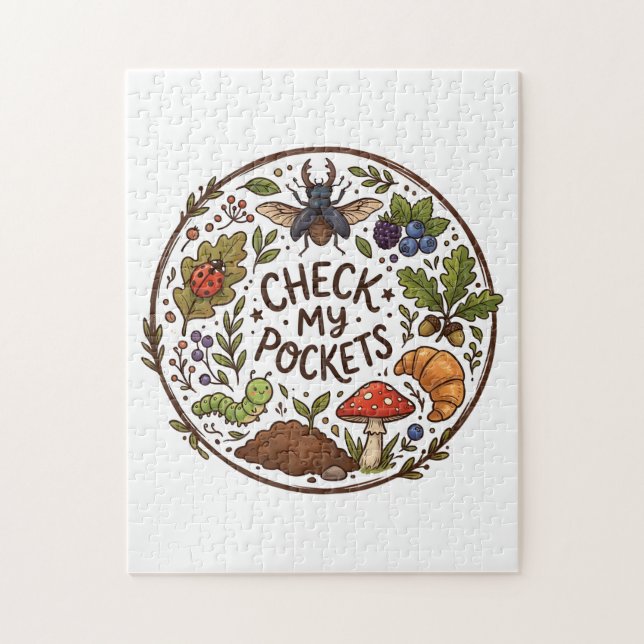 Check My Pockets – Funny Bug Catcher Pussel (Vertikal)