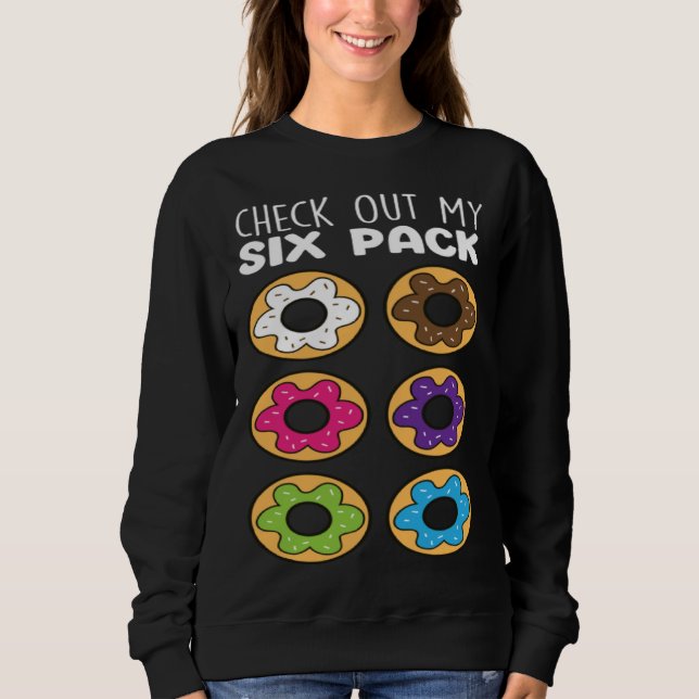 Check Out My Six Pack  Donut Food   Donuts T Shirt (Framsida)