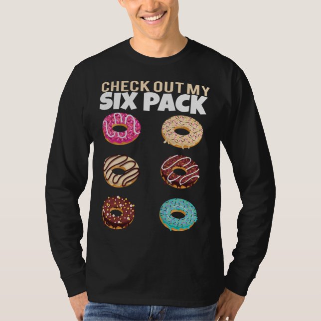 Check Out My Six Pack Donut Gym Summer Vacation T Shirt (Framsida)