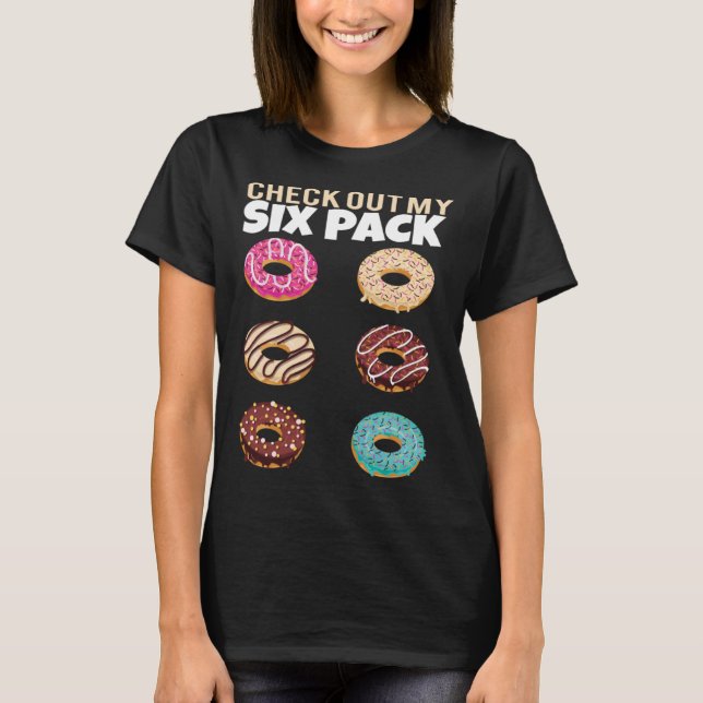 Check Out My Six Pack Donut Gym Summer Vacation T Shirt (Framsida)