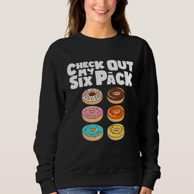 Check Out My Six Pack Gym Donut Doughnut T Shirt (Framsida)