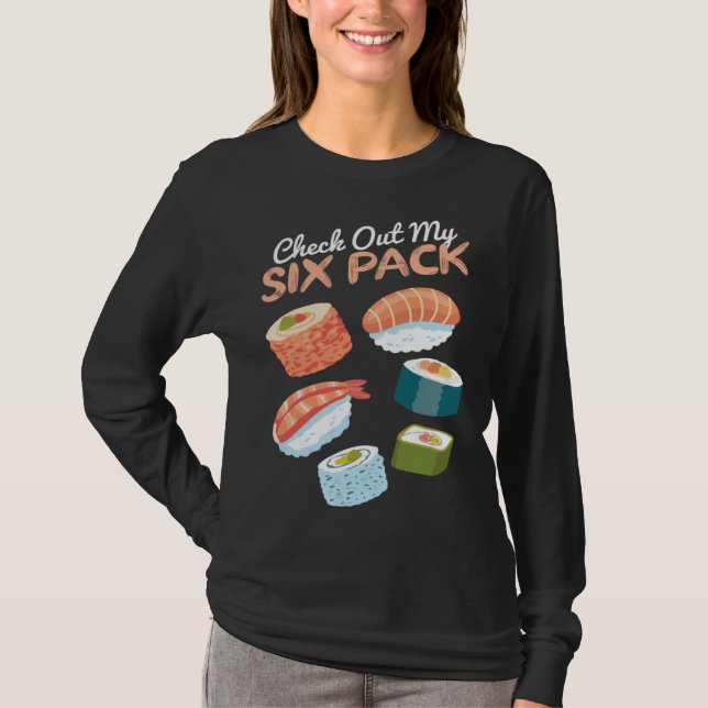 Check out my Sushi Six Pack I Sushi  Japanese Food T Shirt (Framsida)