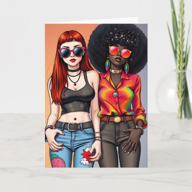 Checka bara in för att säga hej | Vänskap Kort (Framsida)