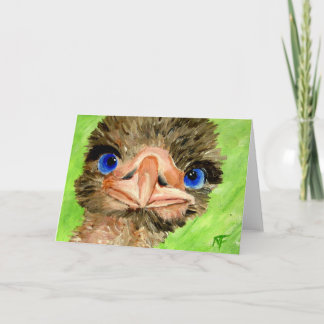 Checka bara in Strutch Greeting Card Kort