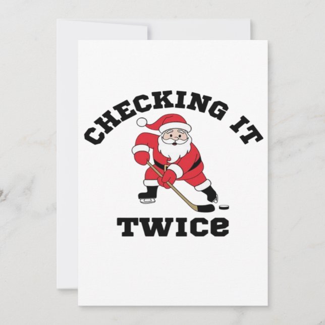 Checka det Twice Santa Spara Datumet (Framsida)