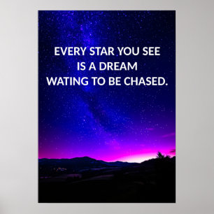 Checka din Dreams Motivational Poster