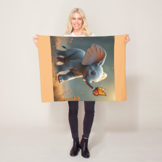 Checka en fjäril fleecefilt