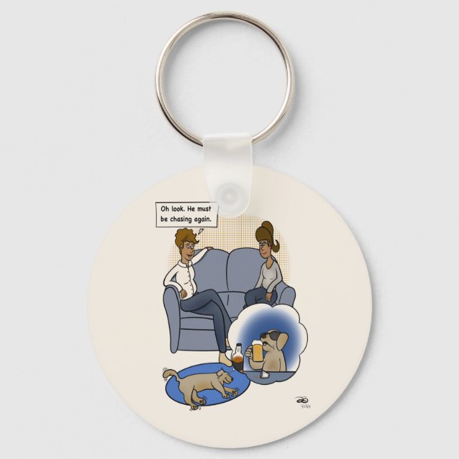 Checka in Dream Keychain Nyckelring (Framsida)