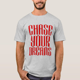 Checka in Dreams Typography T Shirt