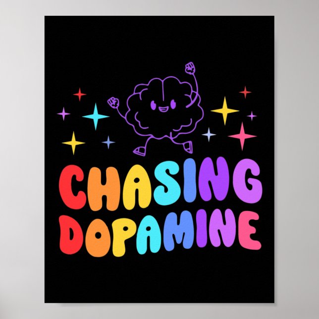 Checka med dopamin Mental Health Aesthetic Poster (Framsidan)