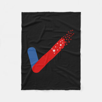 Checka ut Amerika första juli 4 Fleecefilt