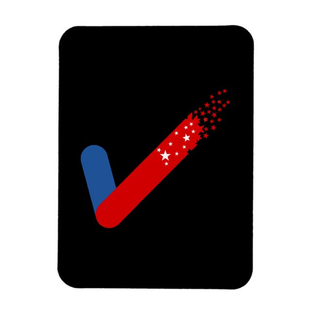 Checka ut Amerika första juli 4 Magnet (Vertikal)