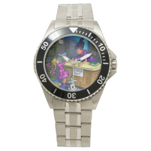 Checka ut bibliotek armbandsur