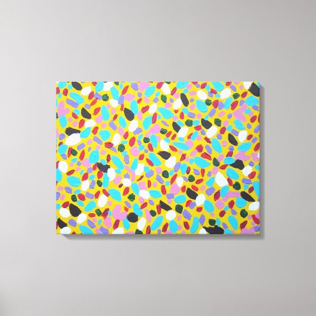 Checka ut färglöst Abstrakt i Sol Canvastryck (Framsida)