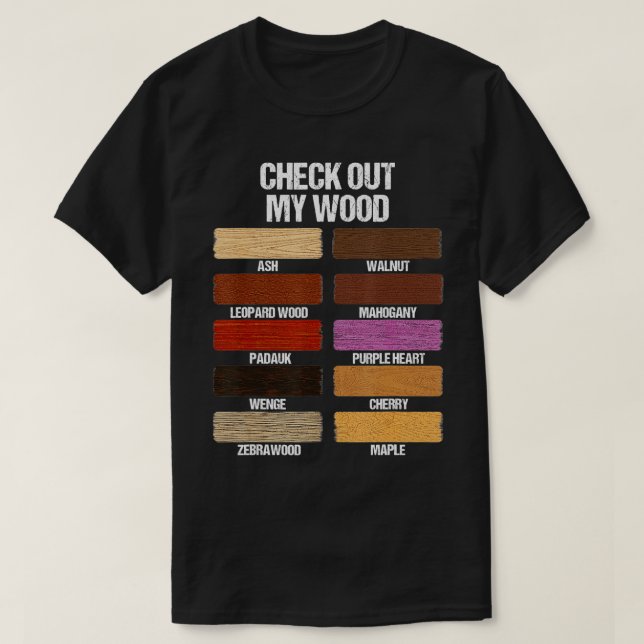 Checka ut Handymannen W för träet som arbetar med  T Shirt (Design framsida)