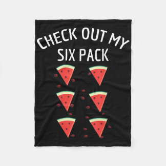 Checka ut min 6-pack vattenmelon Roligt Melon Shir Fleecefilt