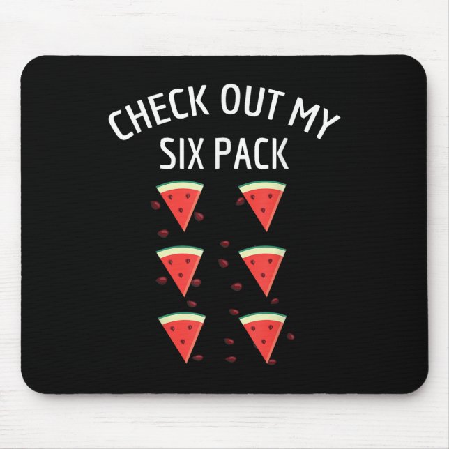 Checka ut min 6-pack vattenmelon Roligt Melon Shir Musmatta (Framsidan)