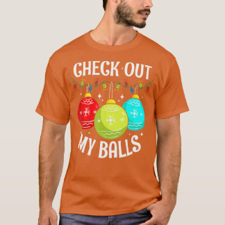 Checka ut min Bollar, konstiny, smutsig juljoke De T Shirt