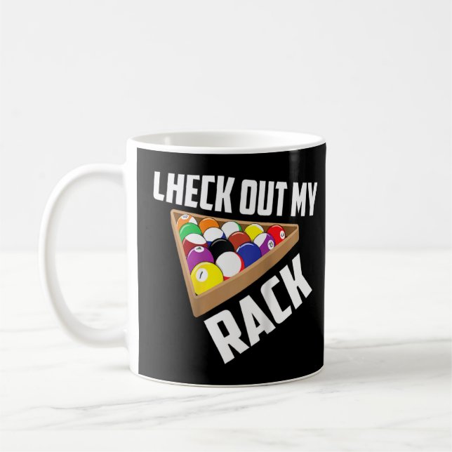 Checka ut min rackcute Billiard Fläkt Funny Bassän Kaffemugg (Vänster)