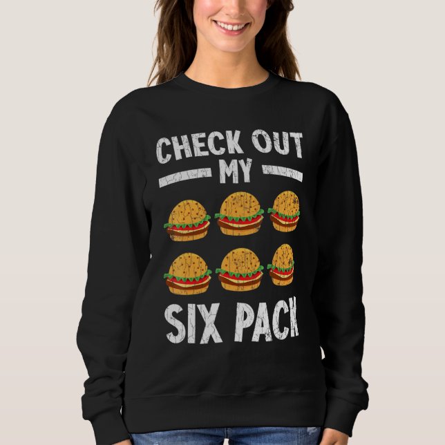Checka ut min sexpack-burgare-grafik t shirt (Framsida)