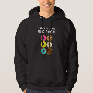 Checka ut min sexpack - Donut Donuts - Gym Hoodie