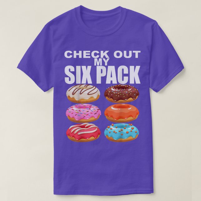Checka ut min Si Pack Donut Funny Gym T Shirt (Design framsida)