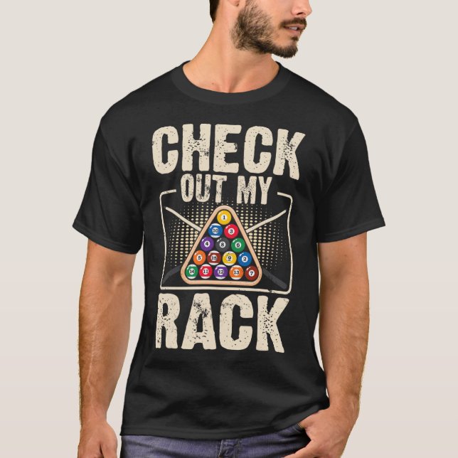 Checka ut mitt rack - Cute Billiard Fläkt Funny Ba T Shirt (Framsida)