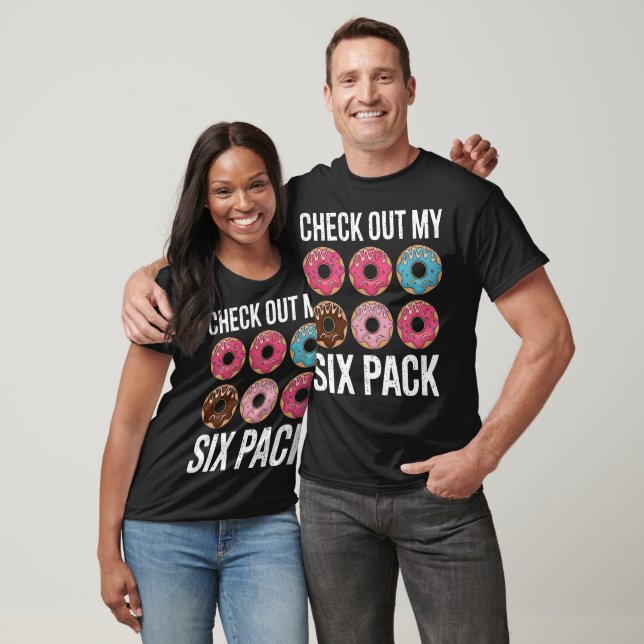 Checka ut mitt sexpack Funny Donut - Lustigt gym T Shirt (Unisex)