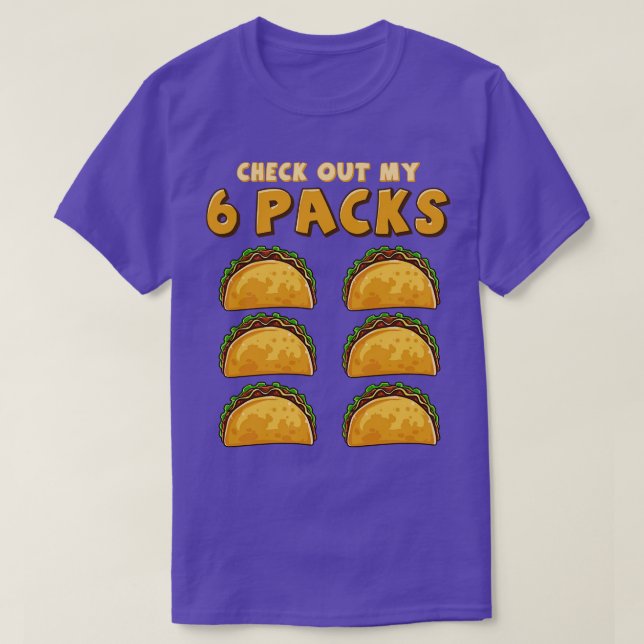 Checka ut mitt sexpaket Funny Taco Tisdag eller Ci T Shirt (Design framsida)