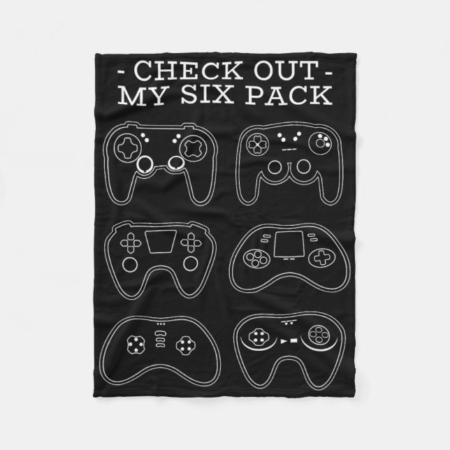 Checka ut mitt sexpaket - Ljudig spelspeldator Fleecefilt (Framsidan)