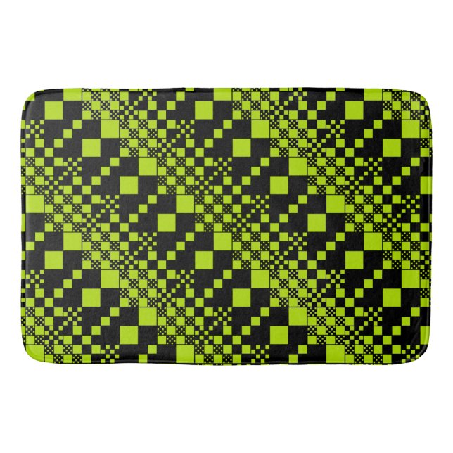 Checkade, Kontroller - Beskär grön Badrumsmatta (Framsidan)