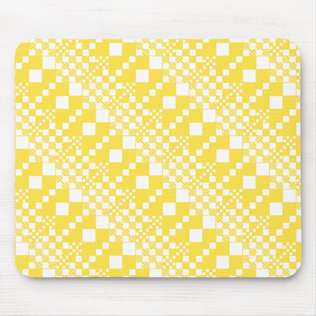 Checkar, checkar in Lemon Gult and White Musmatta (Framsidan)