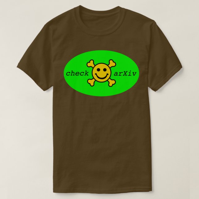 checkarXiv 2 T Shirt (Design framsida)