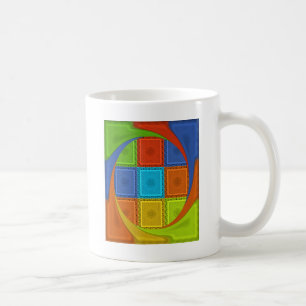 Checkat Whirl Art-utskrift Kaffemugg