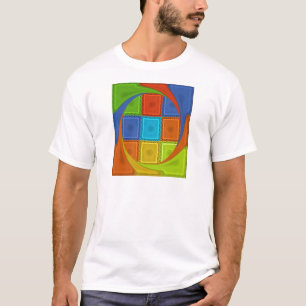 Checkat Whirl Art-utskrift Tee
