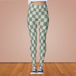 Checkboard för grönt leggings<br><div class="desc">Checkboard för grönt</div>