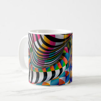 Checkboard Rand Design Art Kaffemugg